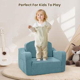 Airpanda comfy toddler chair soft fabric offers plush, kid-friendly comfort.