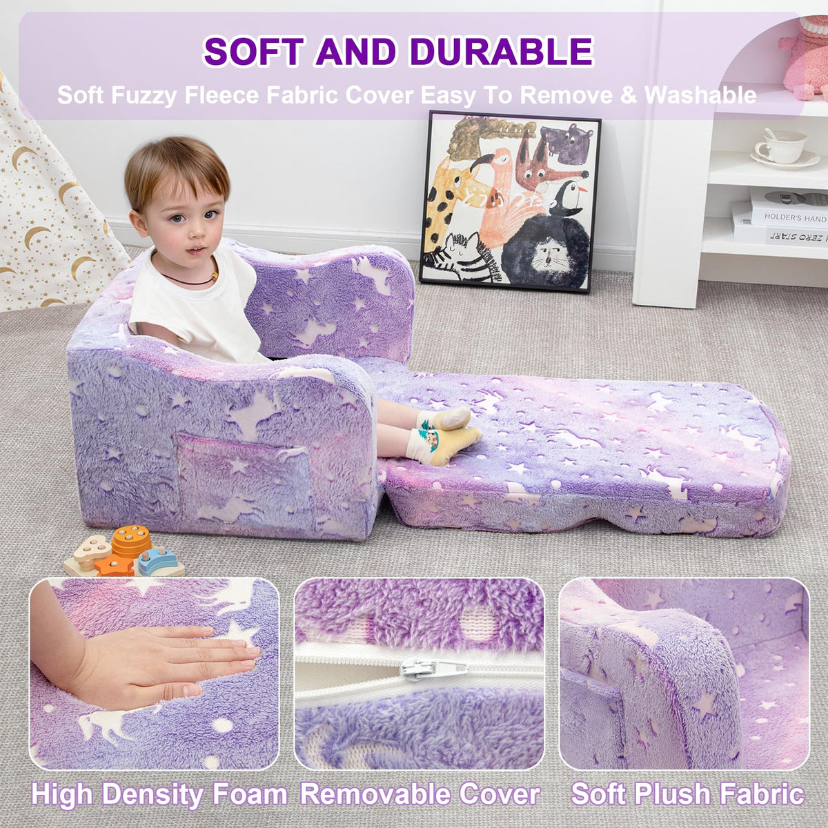 Airpanda side pockets keep books and toys within easy reach.