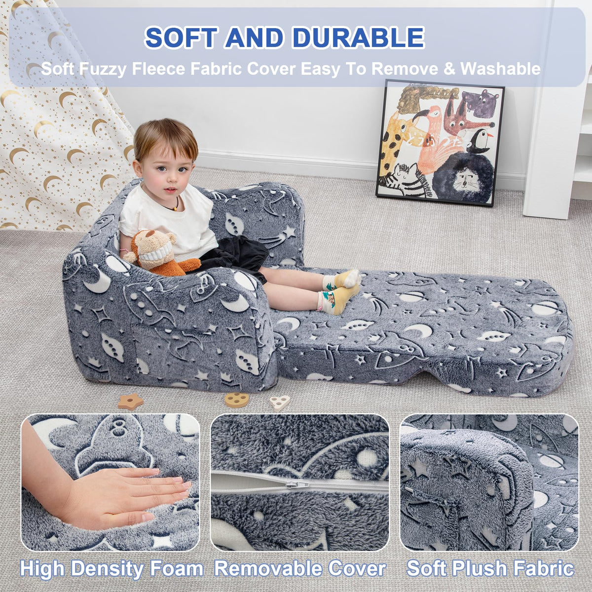 Airpanda couch with removable washable cover for easy cleaning