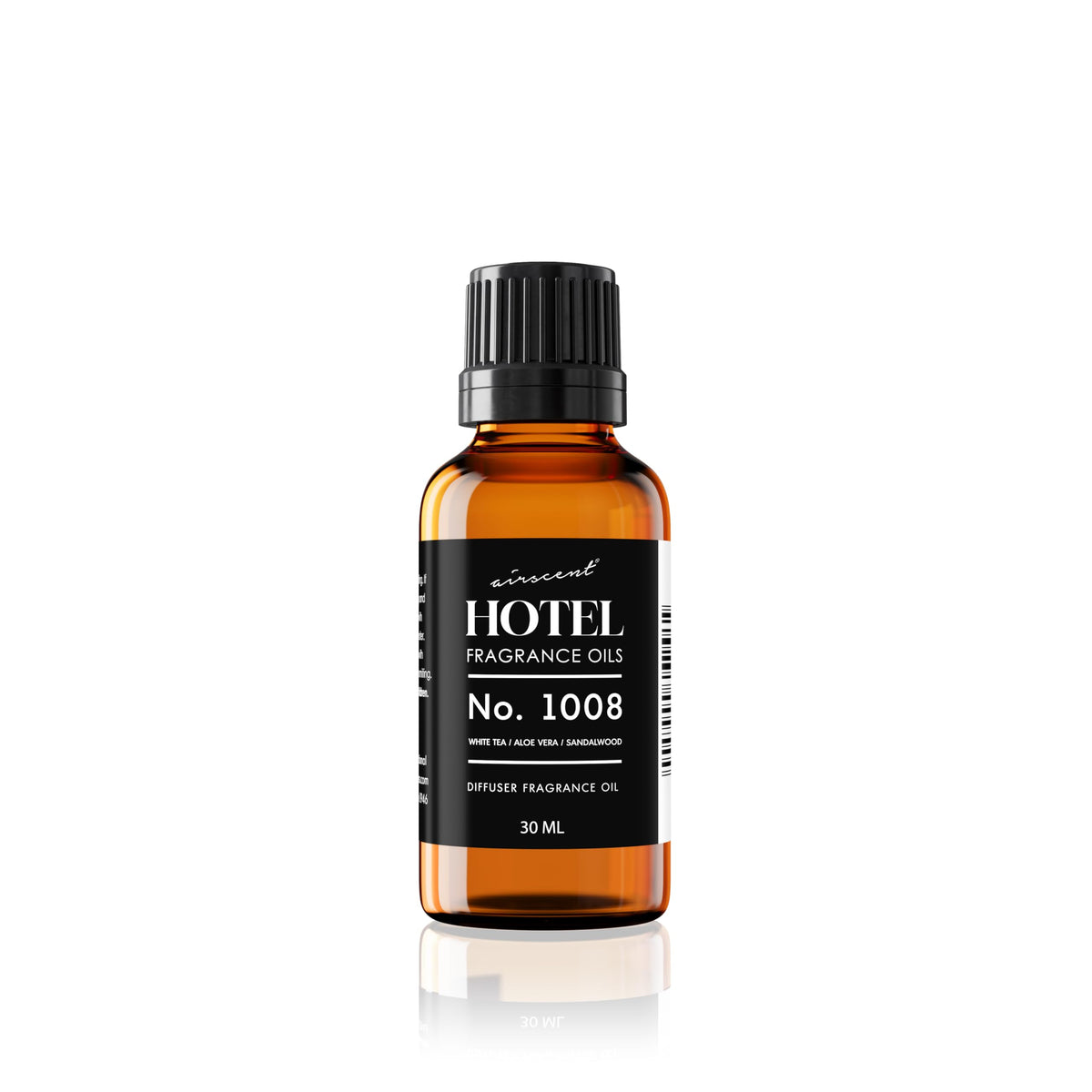 AirScent No 1008 white tea bottle for calming hotel-inspired ambience