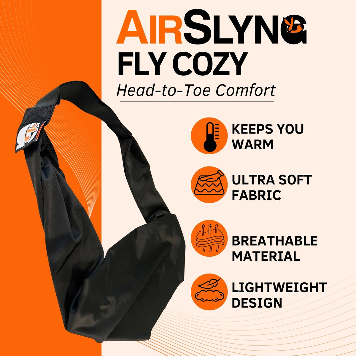 AirSlyng easy setup lets you rest within seconds.
