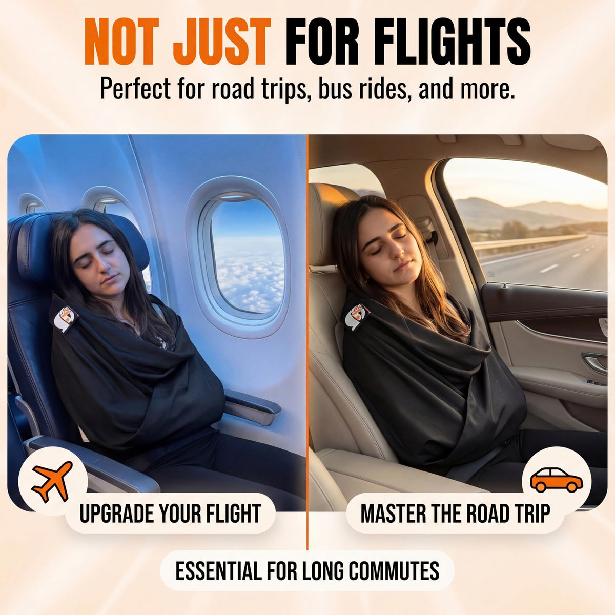 AirSlyng lightweight packable design fits easily in a carry-on.