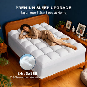 Airtree dual-layer topper with pillow top and breathable fiber for comfort