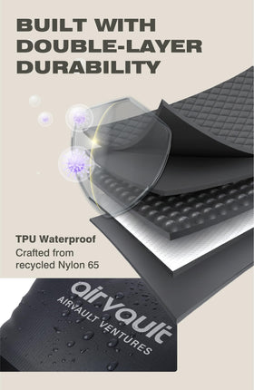 AirVault Ventures recycled nylon and TPU construction for rugged durability