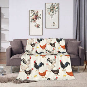 AISDE chicken gifts blanket with women's design, soft warmth for cozy evenings.
