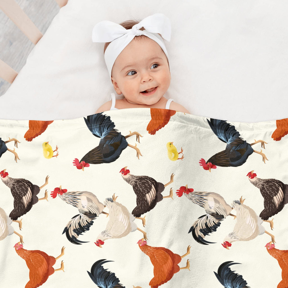 AISDE machine-washable chicken blanket, easy care after daily use.