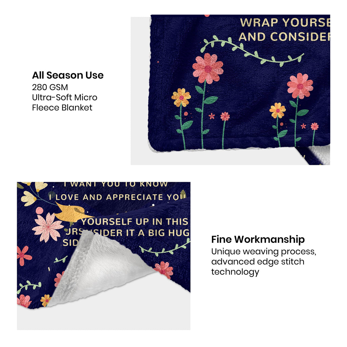 AISDE Sister Gifts Blanket outdoors ideal for picnics and camping warmth
