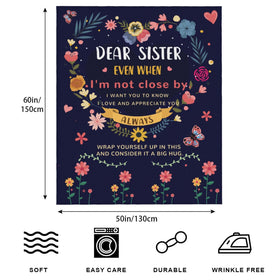 AISDE Sister Gifts Blanket vacuum-packed packaging shows convenient travel storage