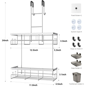 Aitatty bathroom storage solution provides easy, tool-free setup and quick organization.