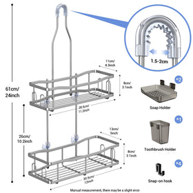 Aitatty no-drill installation enables quick, tool-free setup.