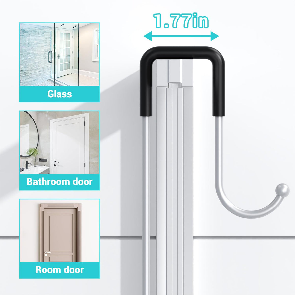 Aitatty chrome caddy with hollow drainage keeps the shower dry.