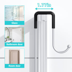Aitatty chrome caddy with hollow drainage keeps the shower dry.