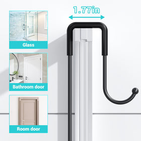 Aitatty anti slip silicone top prevents movement on door shelves.