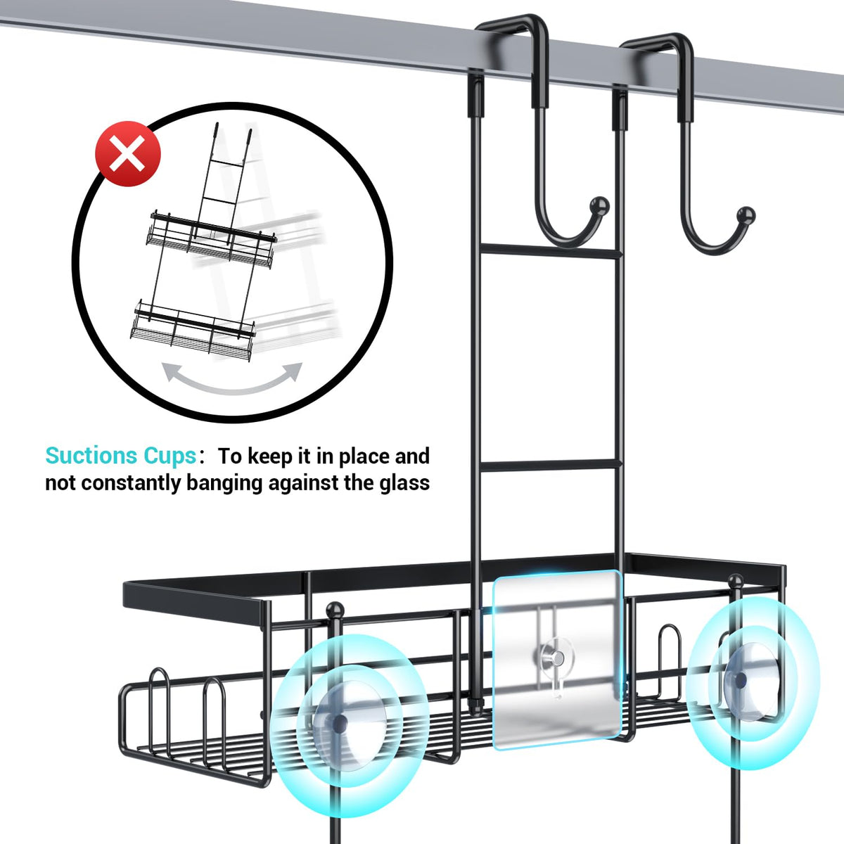 Aitatty rustproof stainless steel construction resists moisture in the bathroom.