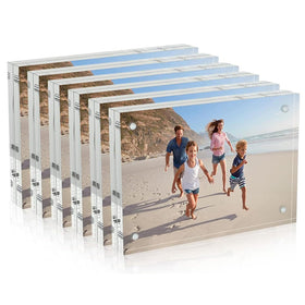 AITEE 4x6 clear magnetic frame for bright desktop photo display