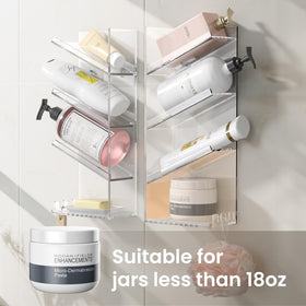 AITEE sloping shelf design aids complete bottle drainage.