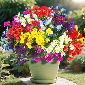 AITISOR 16-bundle artificial silk daisies for outdoor use with UV resistance.