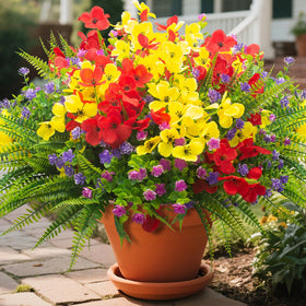 AITISOR artificial fern stem outdoor collection adds lush greenery to porches.