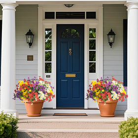 AITISOR bendable stems enable flexible arrangements in planters or baskets.