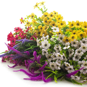 AITISOR boxwood yellow bundle adds bright, lasting color to porch planters.