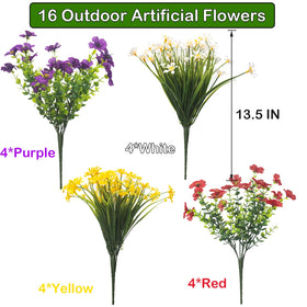 AITISOR UV-resistant daisies provide durable color on patios and porches.