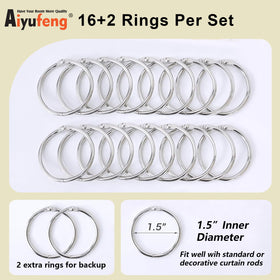 Aiyufeng rings and tabs assembly facilitates easy, secure hanging.