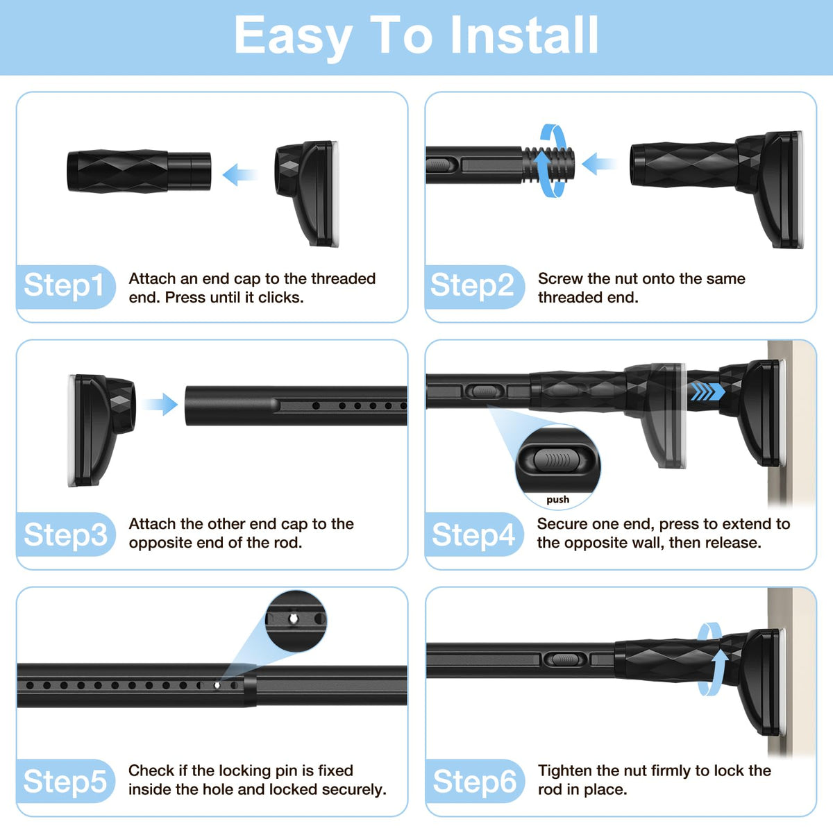 AIZESI perfect solution for closets, wardrobes, RVs, and bathrooms.