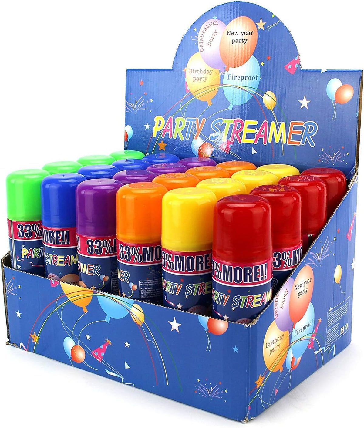 AJ Toys and Games pink party string spray can for cheerful parties.