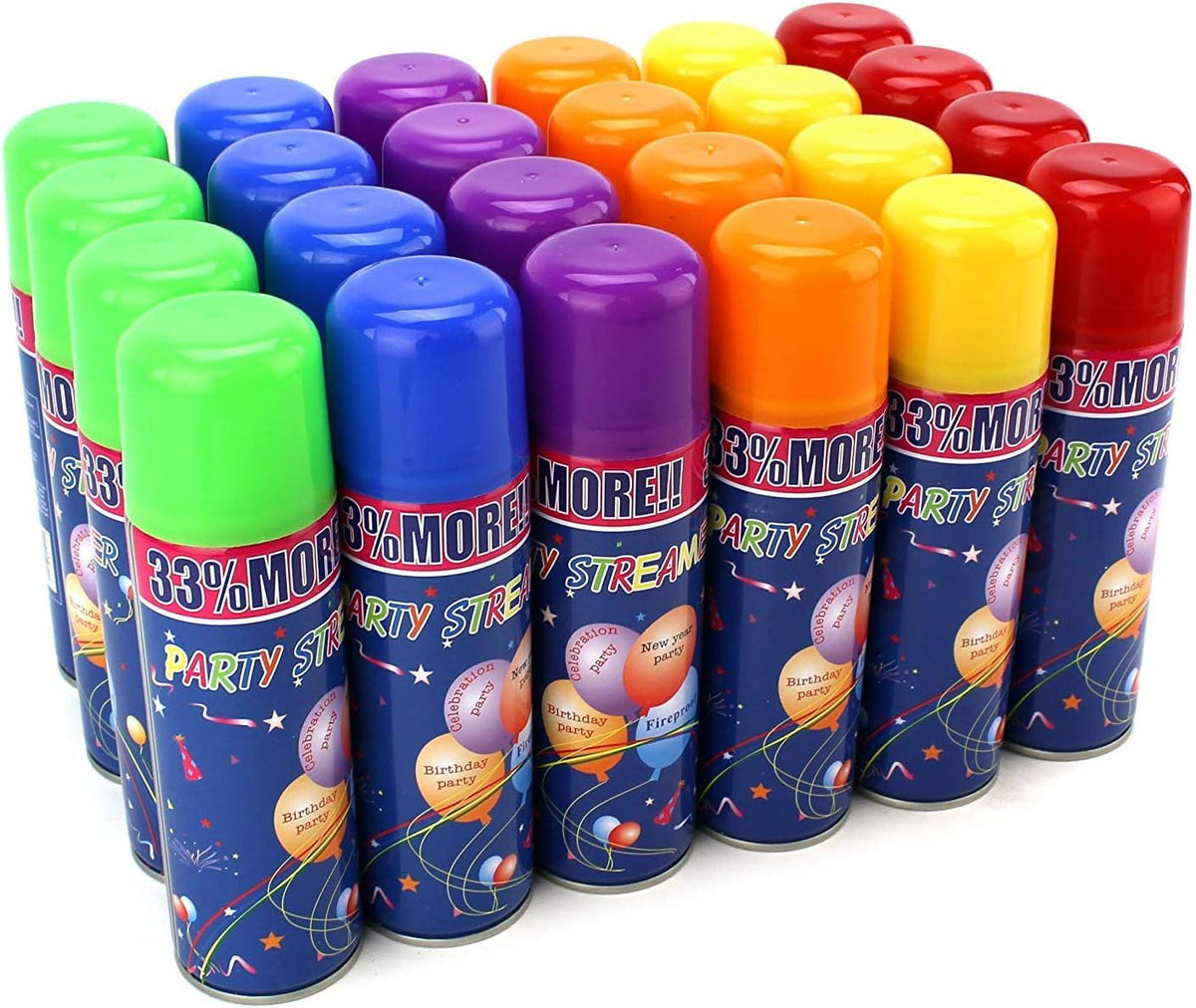 AJ Toys and Games purple party string spray can for whimsical color.