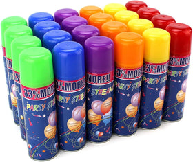 AJ Toys and Games purple party string spray can for whimsical color.