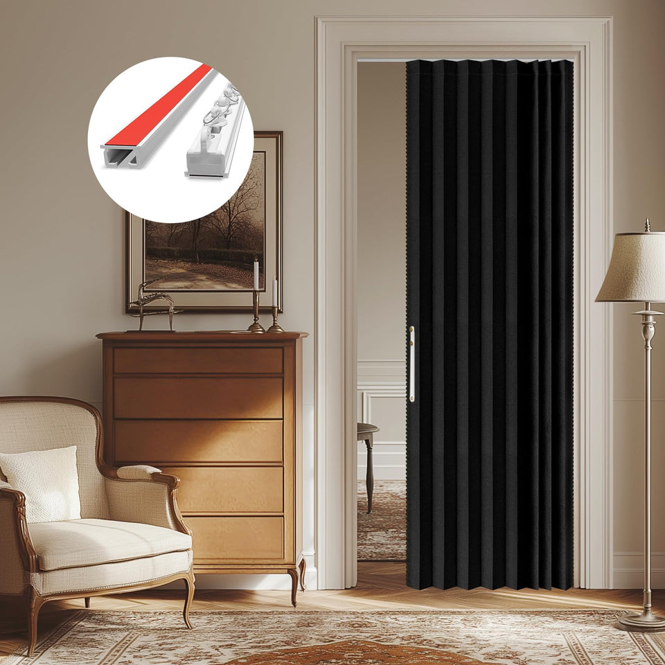AJAZZ blackout curtain panel blocks light for peaceful rest