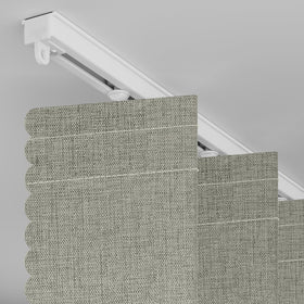 AJAZZ grey blackout panel folded compactly to save space in small rooms