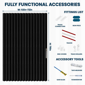 AJAZZ folded accordion pleat blends with decor while saving space.