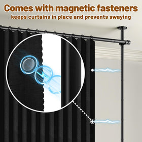 AJAZZ blackout curtain delivers privacy during day or night.