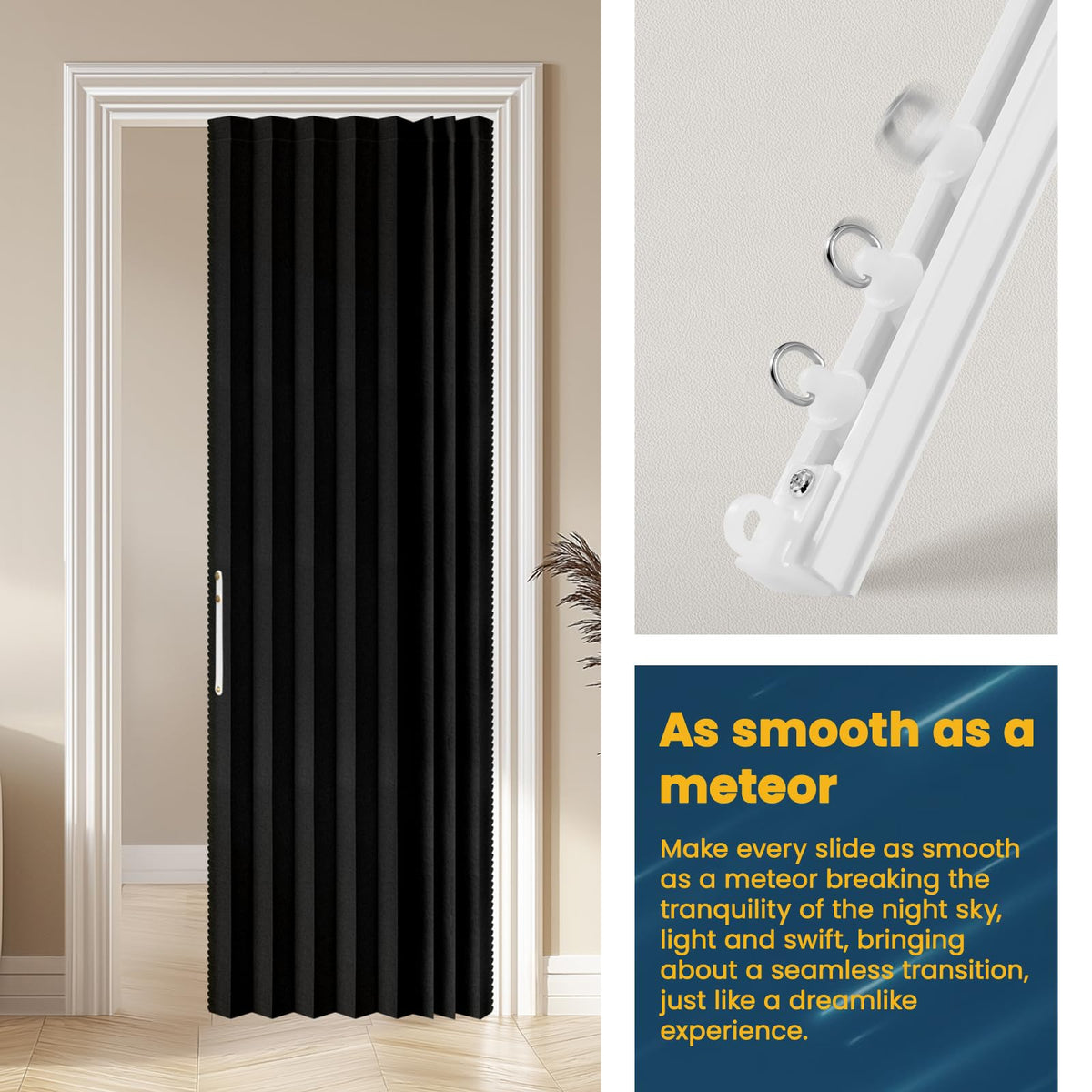 AJAZZ everyday use curtain adds privacy and neat aesthetics.