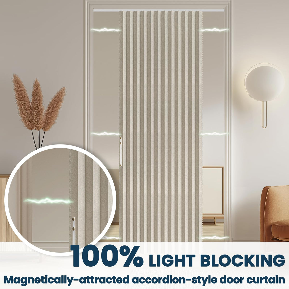 AJAZZ washable fabric care keeps curtains clean with machine or hand washing.