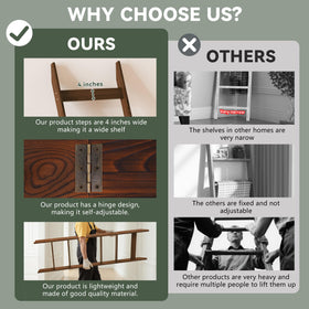 AJLS anti-slip pads keep the ladder steady without floor marks.
