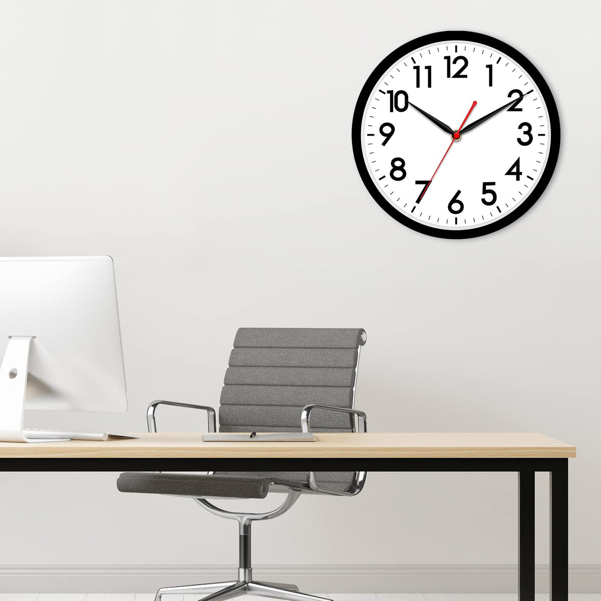 AKCISOT black finish suits offices and living spaces.