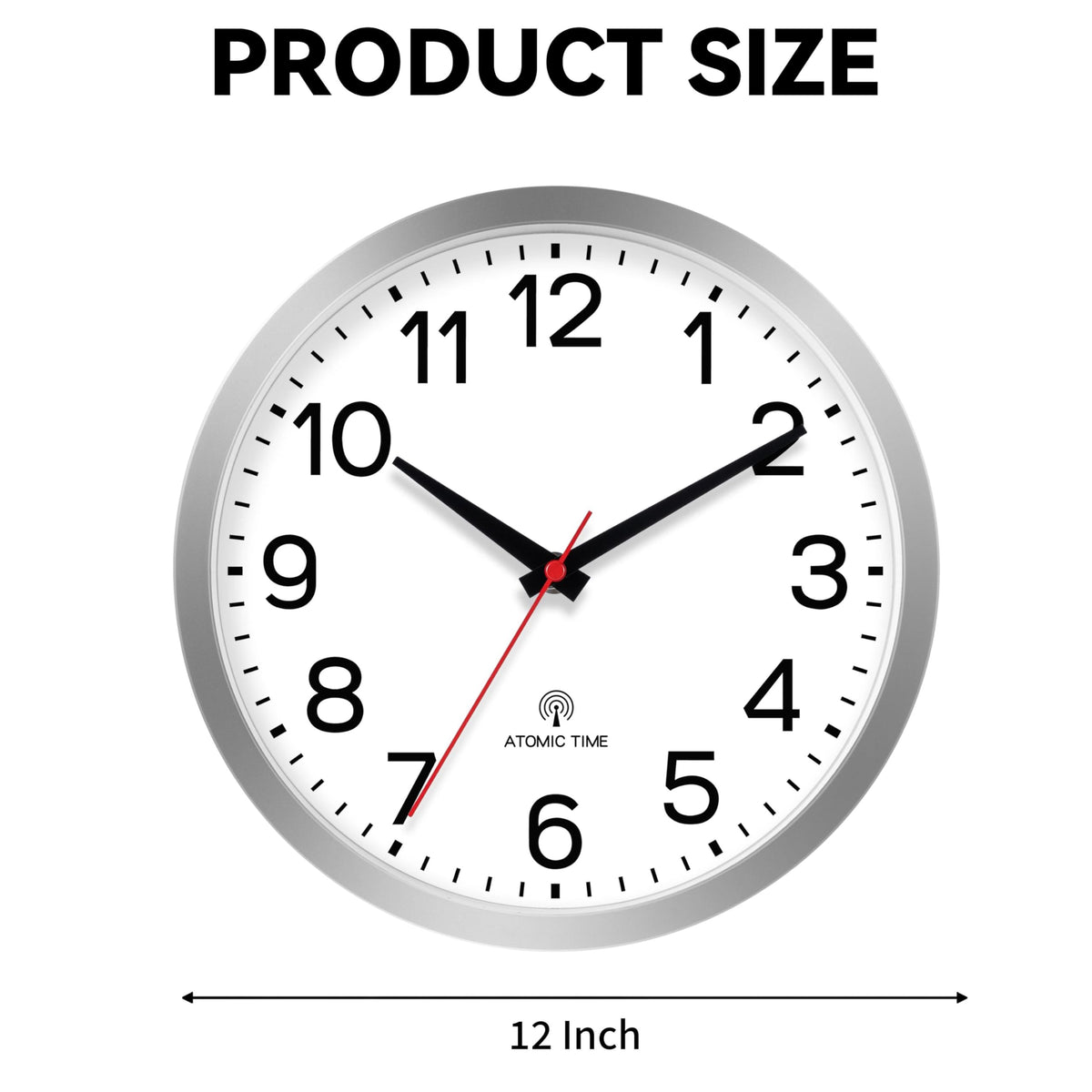 AKCISOT atomic clock syncs with radio signals for dependable timekeeping in any space.