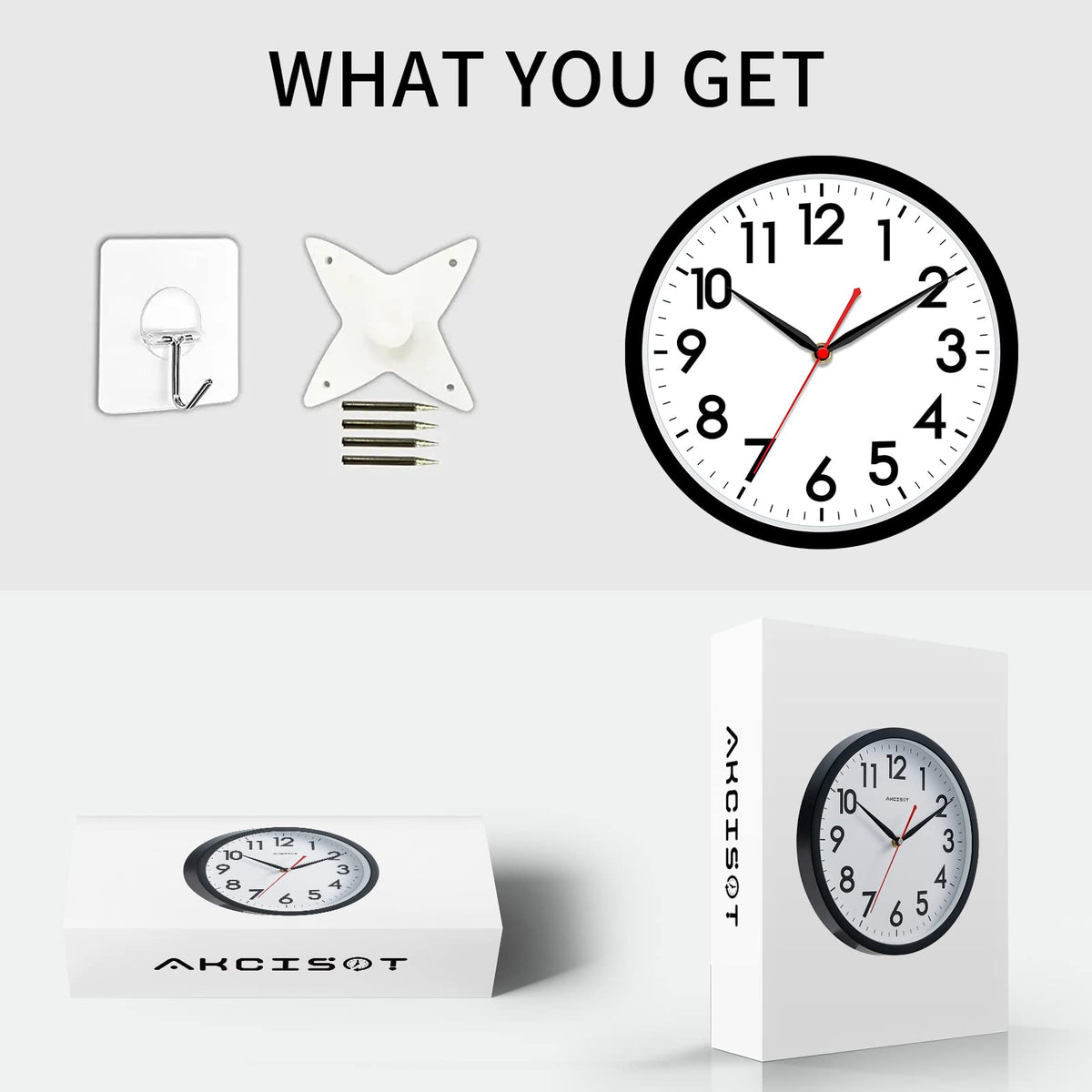 AKCISOT quiet timekeeper minimizes distractions during work.