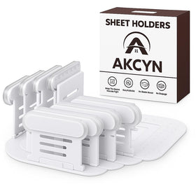 AKCYN bed sheet holders secure corners for a wrinkle-free night