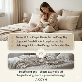 AKCYN duvet clips prevent shifting of bulky blankets inside