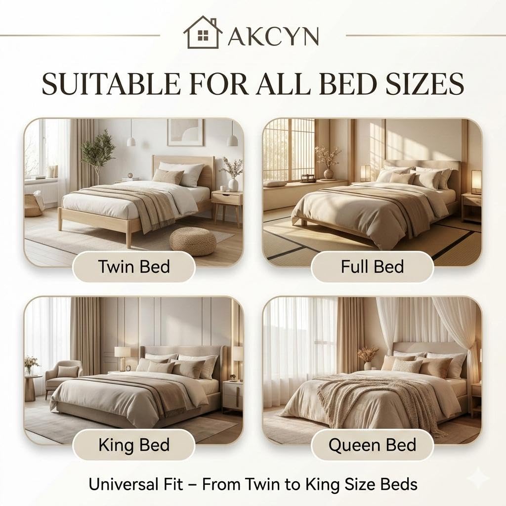 AKCYN hotel-quality bed look keeps sheets neatly in place