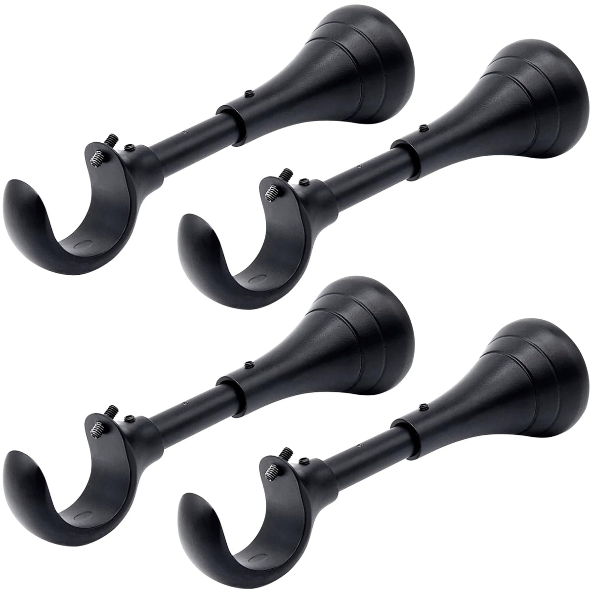 A Key Tech heavy-duty curtain bracket wall mount with 6-inch reach for sturdy drapes.