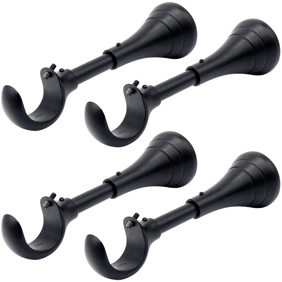 A Key Tech heavy-duty curtain bracket wall mount with 6-inch reach for sturdy drapes.