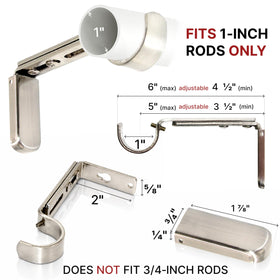 A Key Tech wall-mount curtain bracket in a modern design for home interiors.