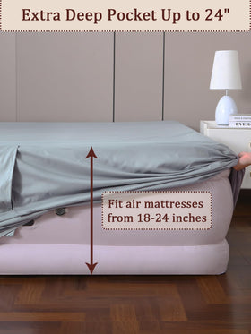 Akicia protective barrier shields the mattress from dirt and punctures.