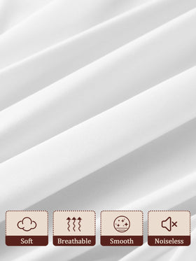Akicia sheet features hidden inflation opening for quick setup without removing the sheet.