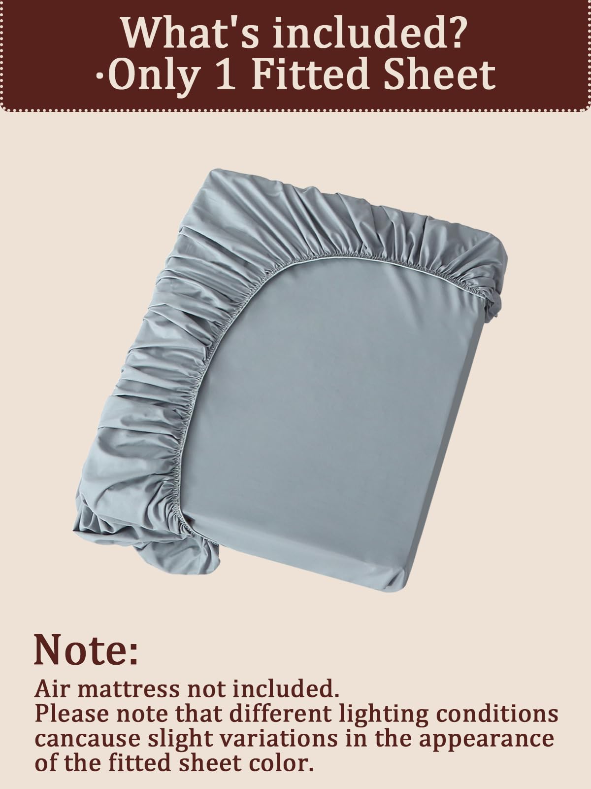 Akicia elasticized edges ensure a secure queen size fit on air mattresses.