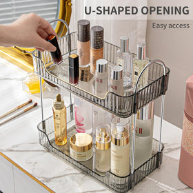 Akinbas organizer with transparent trays, clear visibility of items